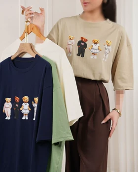 تیشرت نخ و پنبه Teddy کد 29724