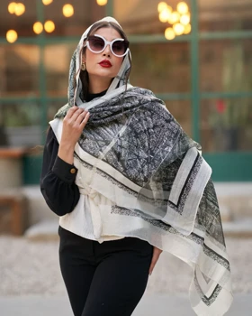 شال ویسکوز طرح مارک 20553