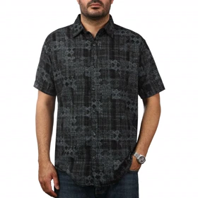 پیراهن آستین کوتاه کنفی مردانه مدل 6111117