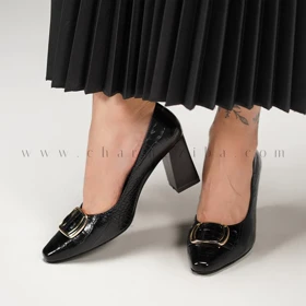 کفش چرم مجلسی زنانه CODE:837