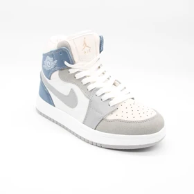 کتانی جردن 1 طوسی آبی کد 6696