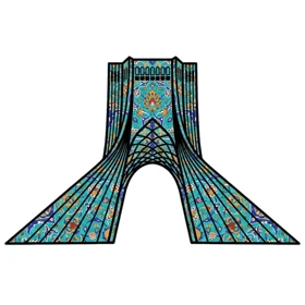 استیکر پارچه و لباس پاد آفرین مدل میدان آزادی طرح ایرانی اصفهانی کد 3653