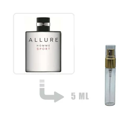 دکانت عطر ادکلن شنل الور هوم اسپرت مردانه 5 میل اصلی Chanel Allure Homme Sport for Men 5ml