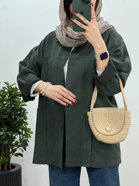 مانتو کتان کاغذی امیلیا