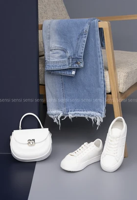 شلوار جین شافل کد1002279