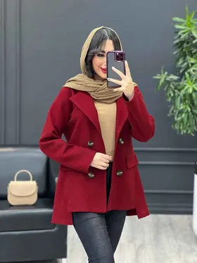 پالتو چهاردکمه جیب نما