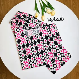 ست تیشرت شلوار نخی کد 773