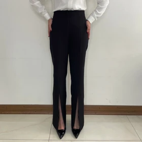 شلوار زنانه چاک‌دار مشکی سالیان (Salian)