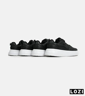 کفش کتانی مردانه مشکی سفید FASHION مدل 6726