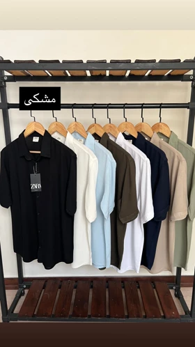 پیراهن آستین کوتاه ساده 2660