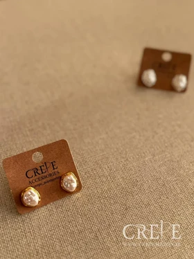 گوشواره صدف باروک