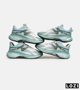 کفش کتانی مردانه و زنانه سفید طوسی سبز NEW BALANCE More Trail v3