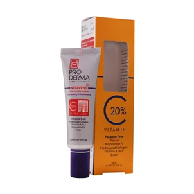 لوسیون ضد چروک پوست حاوی ویتامین C پرودرما 20 میل