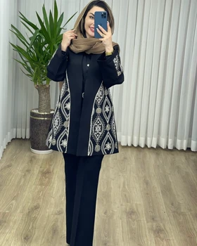 مانتو مزونی سوزن دوزی