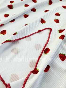 لباس خواب پیراهن کبریتی طرح توت فرنگی Rijan