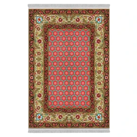 فرشینه از جنس پارچه هازان مخمل ترک طرح سنتی و مدرن برند دفه کد DAMG651