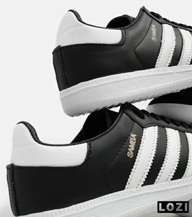 کفش کتانی مردانه مشکی سفید ADIDAS Samba