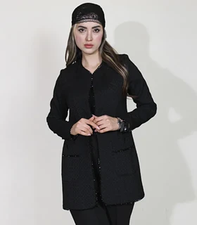 کت مغزی‌دوزی زنانه مدل نیلا