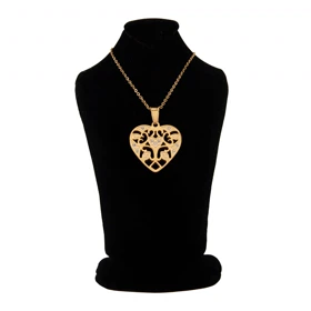 گردنبند دخترانه مدل قلبی