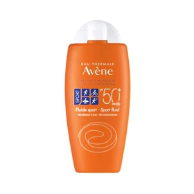 کرم ضد آفتاب بی رنگ اون مدل AVENE 50+ FLUIDE SPORT