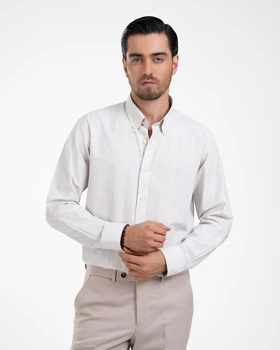 ام کی کالکشن پیراهن آستین بلند mk-22504-cream