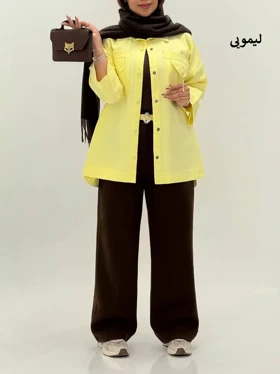 3565-مانتو کتان پیکو