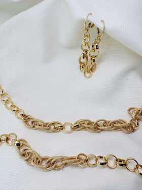 سرویس کامل برند شین مدل «بافت زرین» | طرح زنجیر حصیری با گارانتی 1 ساله