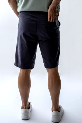 شلوارک کتان پشت جیب‌دار مردانه