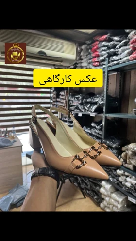 کفش صندل زنانه مجلسی پشت‌باز نوک تیز