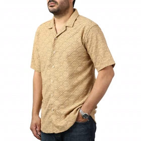 پیراهن آستین کوتاه مراکشی مردانه مدل 62118111