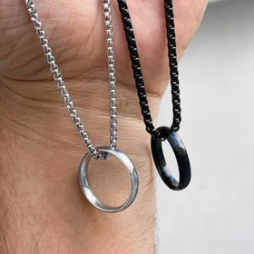 گردنبند حلقه با زنجیر ویتالی
