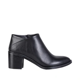 کفش چرم زنانه بغل زیپ