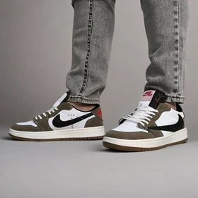 نایک ایر جردن 1 بدون ساق تراویس اسکات ویزون ( Nike Air Jordan 1 Low Travis Scott TD)
