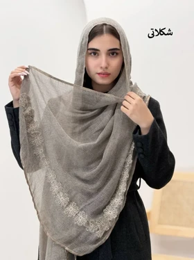 3820-شال حصیری گل برجسته
