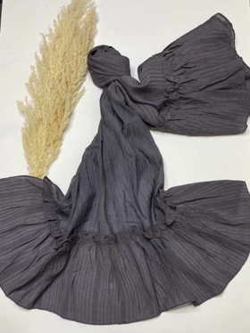 شال نخی کبریتی مزونی دامنی