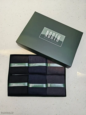 پک جوراب ساق‌دار نورث North کد 8305 - جعبه 6 جفتی