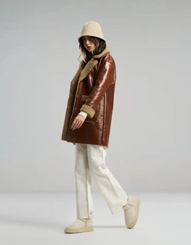 ترکیبی چرم و تدی بلند