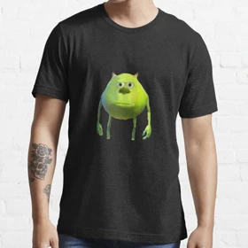 تیشرت کارخانه هیولاها | تیشرت Monsters inc طرح Mike Wazowski Meme کد 123447