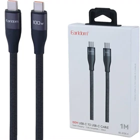 کابل دوسر تایپ سی ارلدام Earldom مدل EC-213C-C توان 100 وات 1 متری