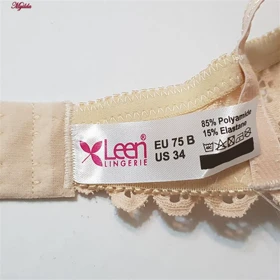 سوتین زنانه فانتزی فنردار کرم لین کد 4680-415