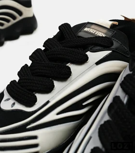 کفش کتانی مردانه مشکی کرم ADIDAS yeezy 700 v2