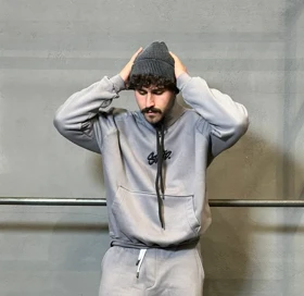 هودی نیم زیپ گلدوزیSTWD