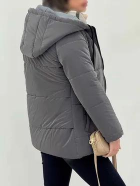 کاپشن کلاهدار کژال
