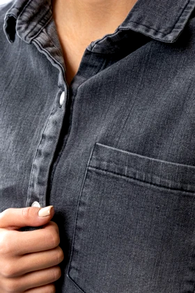 شومیز جین جیب‌دار زنانه