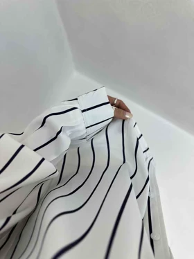 شومیز ساتن نوار دار