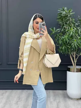مانتو چهار دکمه آستین سگک