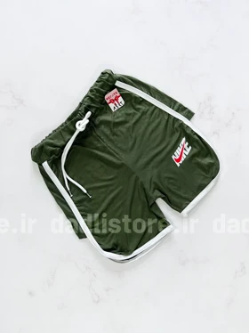 شورتک ورزشی نخ پنبه نواردوزی نایک NIKE