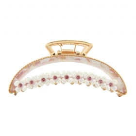 کلیپس زنانه مدل فلزی گل