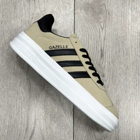 کفش و کتانی مردانه مدل آدیداس ADIDAS GAZELLE رنگ خاکی