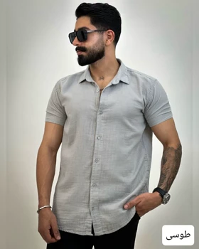 پیراهن مردانه ساده دبل فیس_کد4415